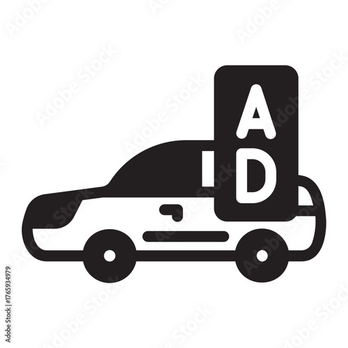 Car glyph icon