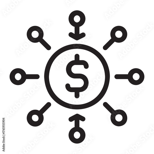 Dollar glyph icon