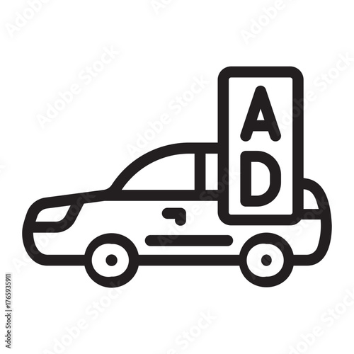 Car glyph icon