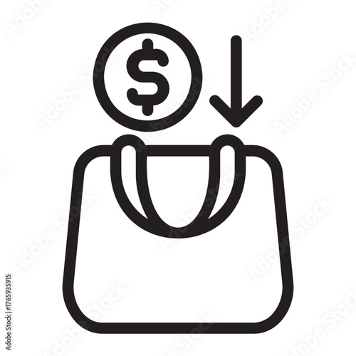 commerce glyph icon