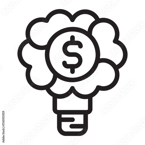 Lightbulb glyph icon