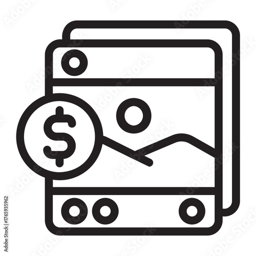Photo glyph icon