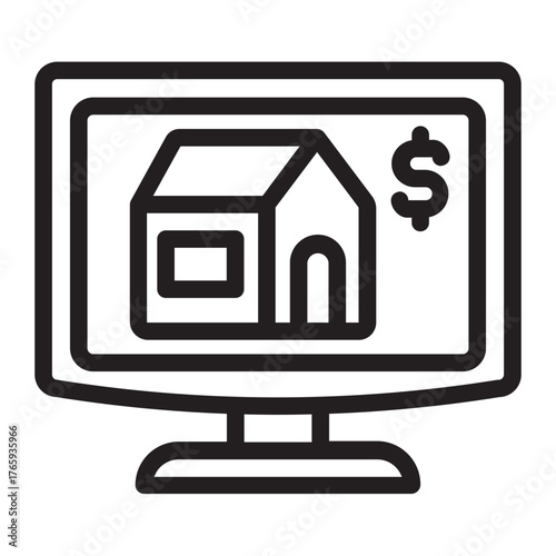 rent glyph icon