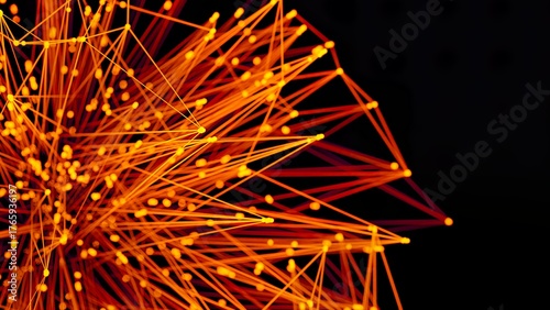 Abstract wallpaper light network