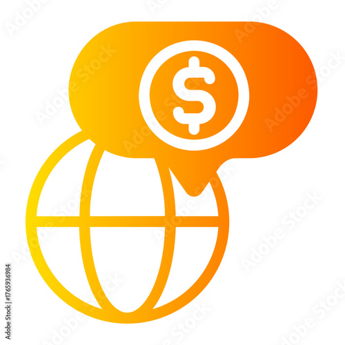 Globe gradient icon