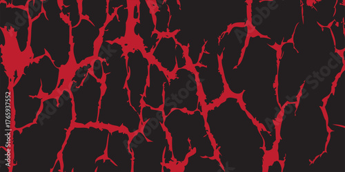 Panorama of a barren wasteland with cracked soil and barely visible sunlight amid an approaching sandstorm. Ecological problem concept. vector