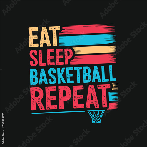 basketball t shirt design, eat sleep basketball repeat t shirt design,