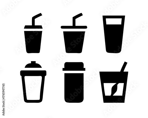 Collection of cups for various drinks and beverages