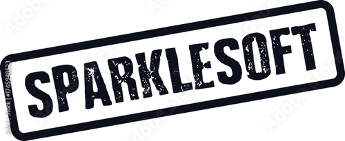Sparklesoft textured rubber stamp symbol indicating product comfort and gentle characteristics