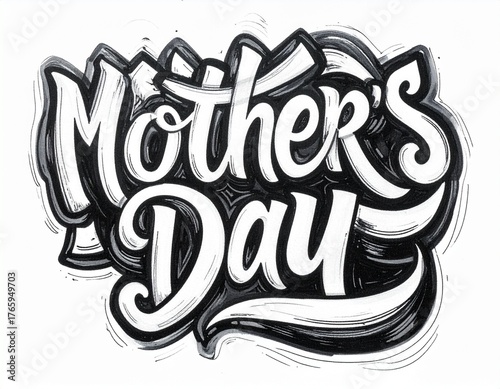 A romantic Mother’s Day background featuring floral decorations, hearts, and elegant typography. Ideal for greeting cards, posters, invitations, social media posts, and gift branding celebrating the l