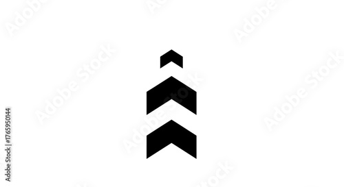 Dynamic upward arrow sequence symbolizing progress, growth, and acceleration in a clean, modern design