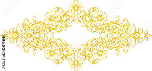 Elegant Floral Border Design
