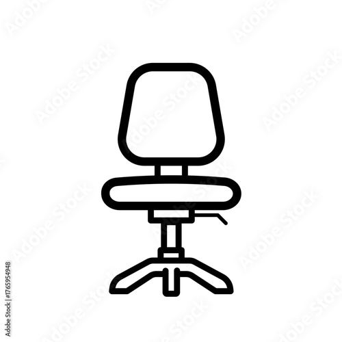 Office swivel chair - vector icon