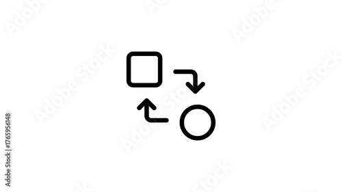 Adaptability icon animation. Adaptation icon.