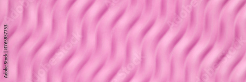 Abstract pink wavy surface pattern with soft curved lines and 3d texture effect.