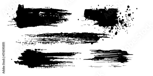 Abstract Black and White Ink Splats Creating a Grunge Effect. Transparent PNG available detailed ink splats Hyperrealistic Highly Detailed Isolated On Transparent Background	