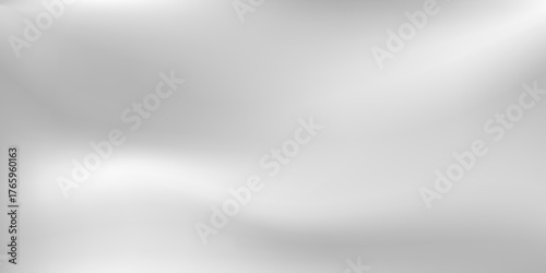 Silver foil background with metal mirror texture. Chrome gradient surface with thin glossy simple abstract.