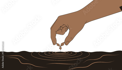 Streamlined Digital Transformation Process: Clean Flat Design Vector Art for Efficient Workflow Visualization.