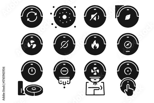 Scheduled cleaning spot vacuum mode robotic quiet zone modes manual suction vector