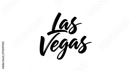 Las Vegas Script Font Text - Stylish Typography for a Dynamic City