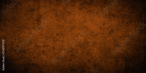 The vintage brown parchment has an aged, dirty, and textured grunge surface, making a perfect antique paper backdrop or pattern design. orange halloween banner. Orange and black watercolour gradient 
