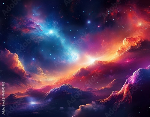 beautiful colorful galaxy clouds nebula background wallpaper space and cosmos or astronomy concept supernova night stars hd