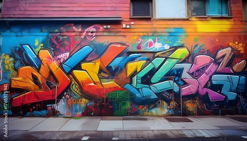 street art graffiti on the wall