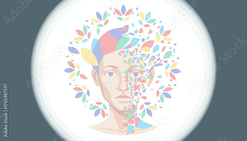 Sustainable Future Food Vector Graphic for Organic Wellness and Modern Nutrition Branding