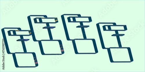 vector illustration of a computer keyboard