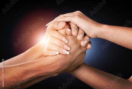 Wallpaper Mural Partnership concept. Business people handshake Torontodigital.ca