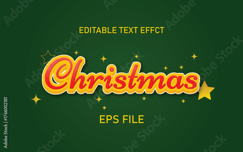 Christmas 3D Vector Text Effect