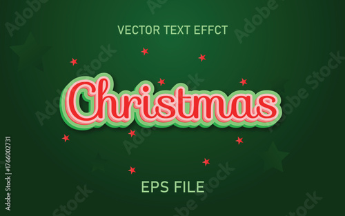 Merry Christmas 3D Text Effect