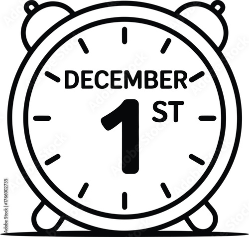 December 1st on an Alarm Clock Face