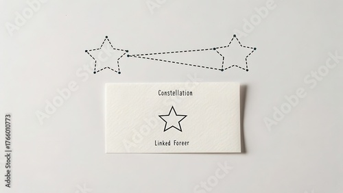 Simple illustration of constellation concept with star symbols