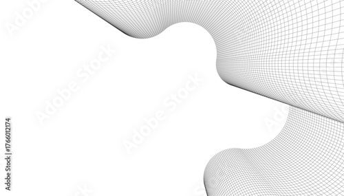 Abstract architecture vector 3d illustration