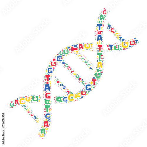 Word cloud consisting of DNA and nucleotides.
