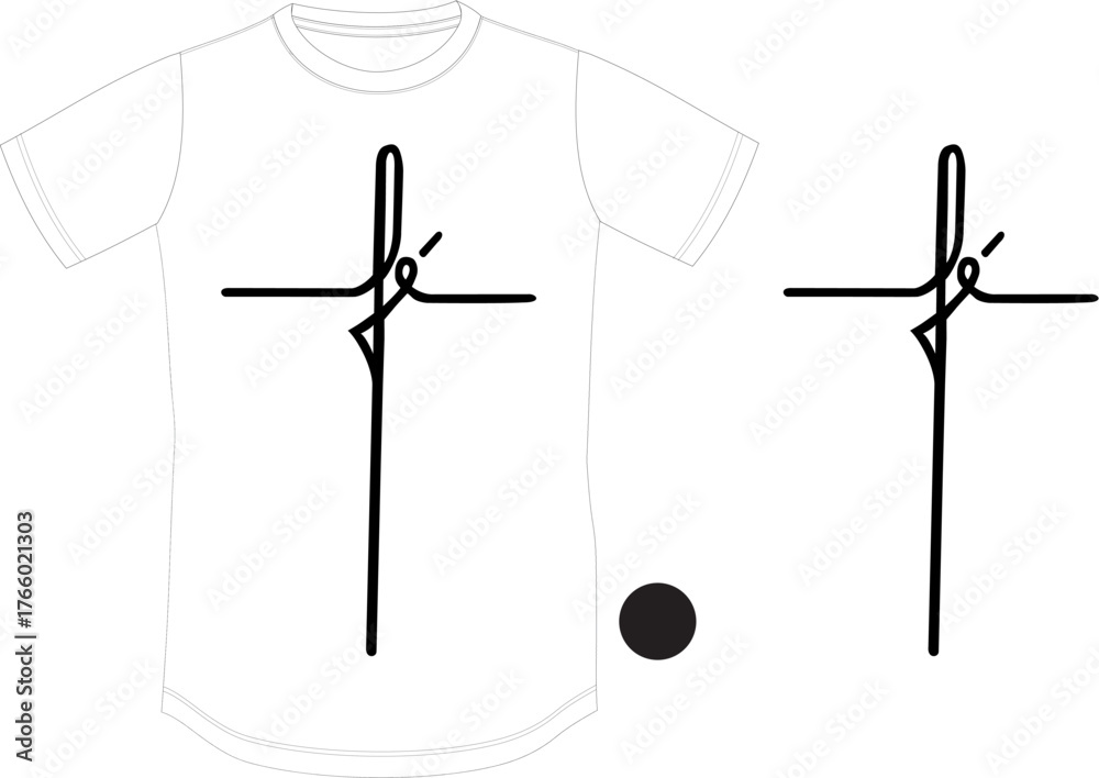 Modern Faith Typography T-shirt Design