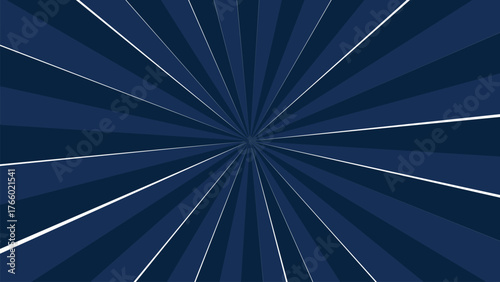 Blue sunburst pattern with white stripes