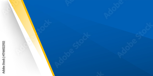 Abstract Blue and yellow shape layer modern background with space for text and message. template design	