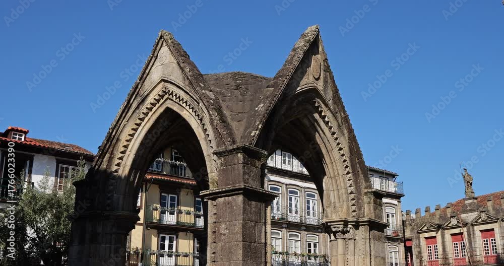 Padrao do Salado, Oliveira square, Guimaraes, Portugal.