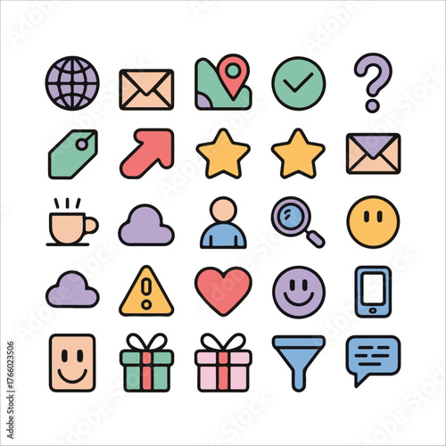 social media icons set