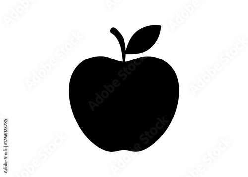 apple on black
