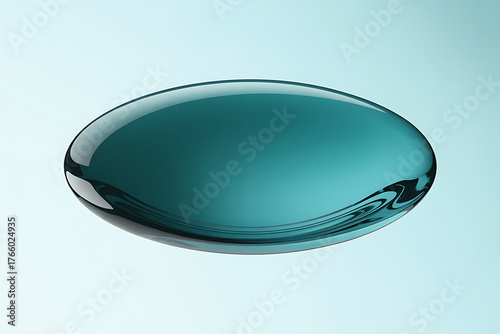 Sleek, teal-colored capsule against a gradient background, suggesting health and wellness.
