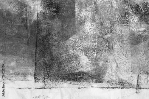 Grunge black and white dirty canvas fabric. Dirty stain grain texture abstract background.