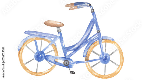 vintage bicycle isolated on white.eps