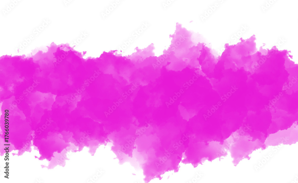 Obraz premium Vibrant pink watercolor splash isolated on transparent background