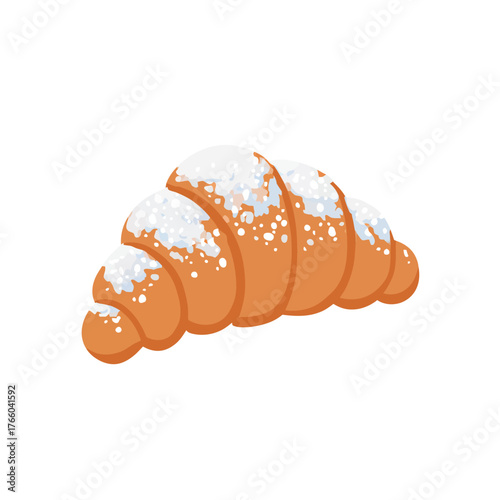 Delicious Croissant Pastry, Food Photography, Kitchen, Illustration, Cozy Setting, Close-up View, Culinary Delight