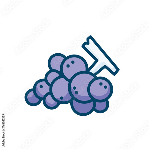 Bunch of grapes on white background isolated fresh ripe fruit