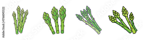 Fresh green asparagus spears vegetable healthy food ingredient spring vegetable asparagus season spears