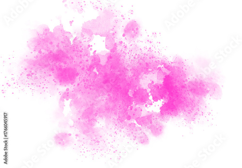 Hand made Abstract pink watercolor splash delicate and vibrant texture perfect for backgrounds and artistic designs By Adobe Fresco